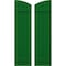 Ekena Millwork Americraft 4-Board (2 Batten) Wood Joined Board-n-Batten Shutters w/Ellipt Top, ARW101BE414X77HGH, PR ARW101BE414X77HGH - alternate 1